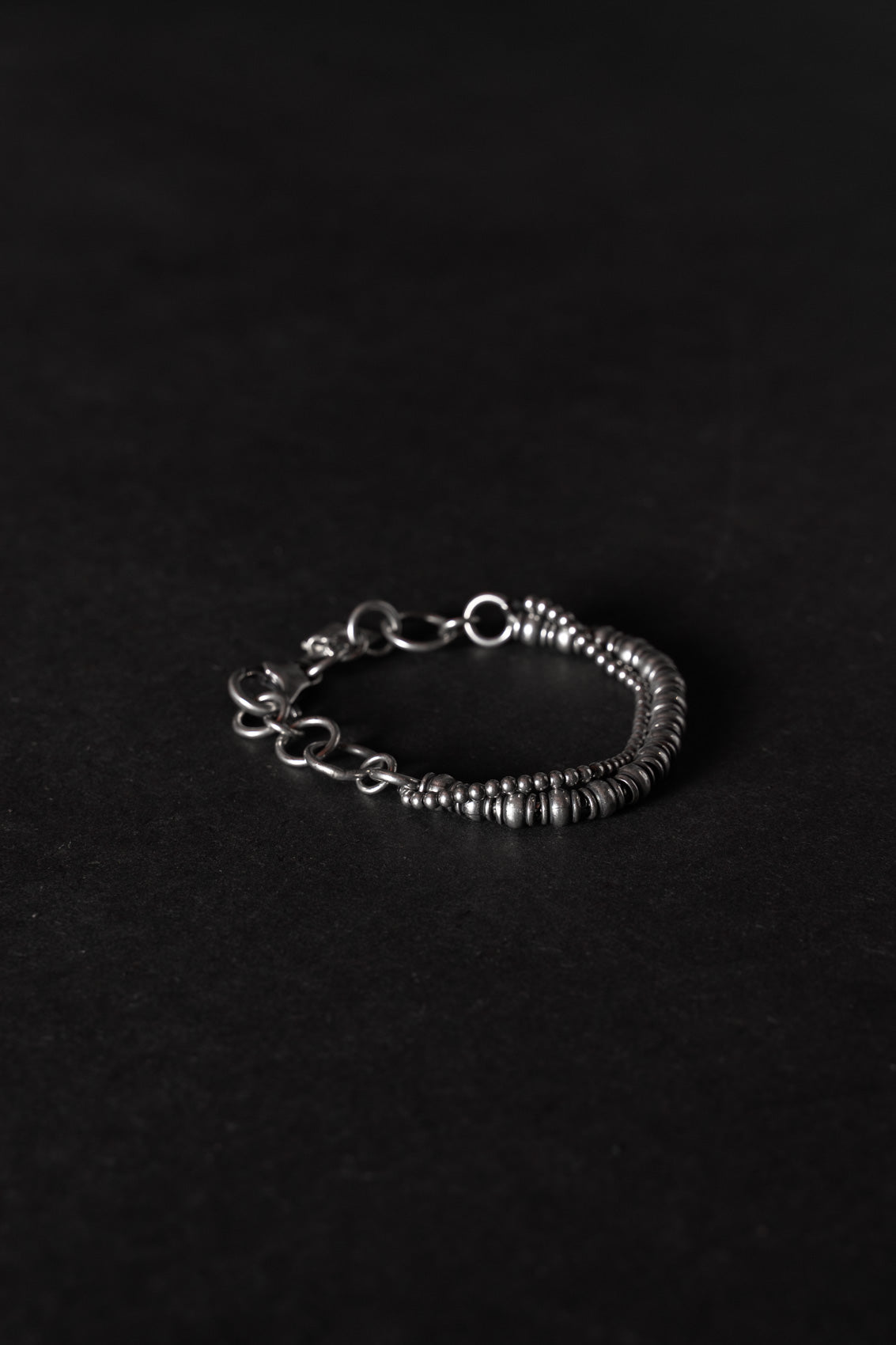 GOTI BR2077 — bracelet in oxidised sterling silver